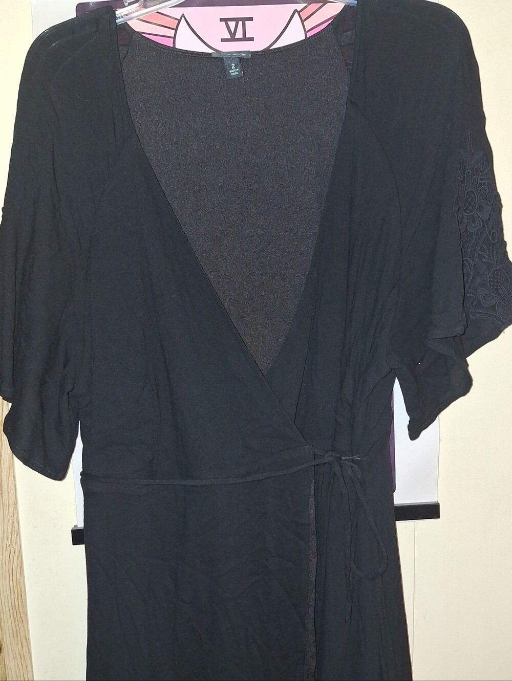 Torrid Black Wrap Dress Size 2 - Picture 2 of 5
